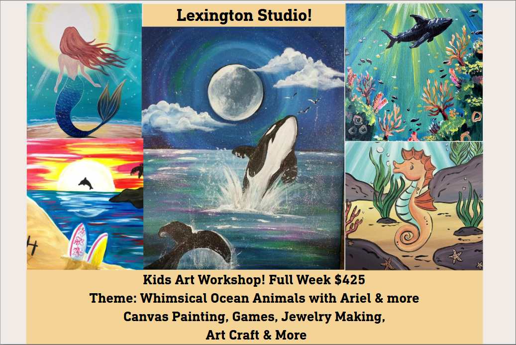 FULL WEEK CAMP! Theme: Whimsical Ocean Animals with Ariel & more
